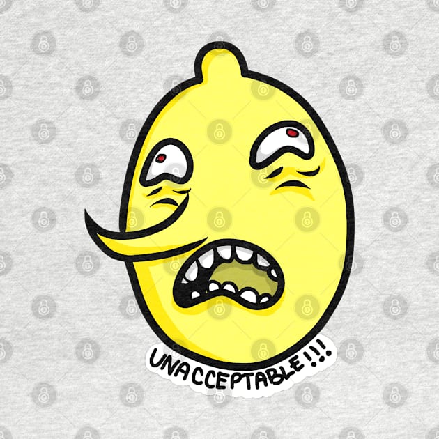 Lemongrab Disapproves by MurderBeanArt